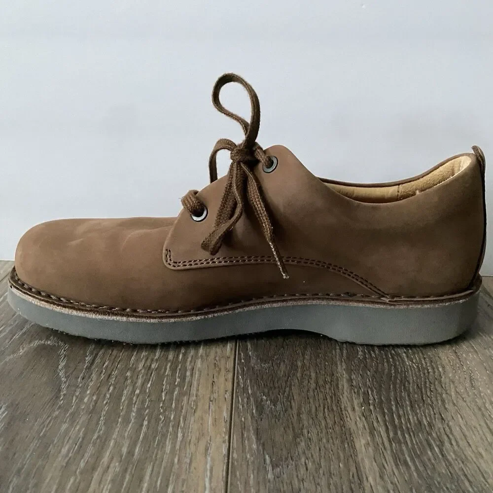 Samuel Hubbard Free Shoes Mens 10 Brown Nubuck Leather Oxford Vibram Comfort